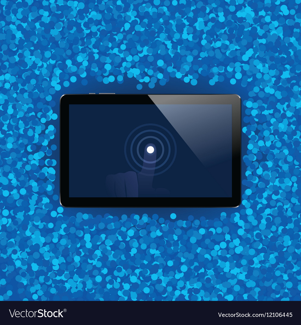 Digital tablet with shiny sensor screen touch
