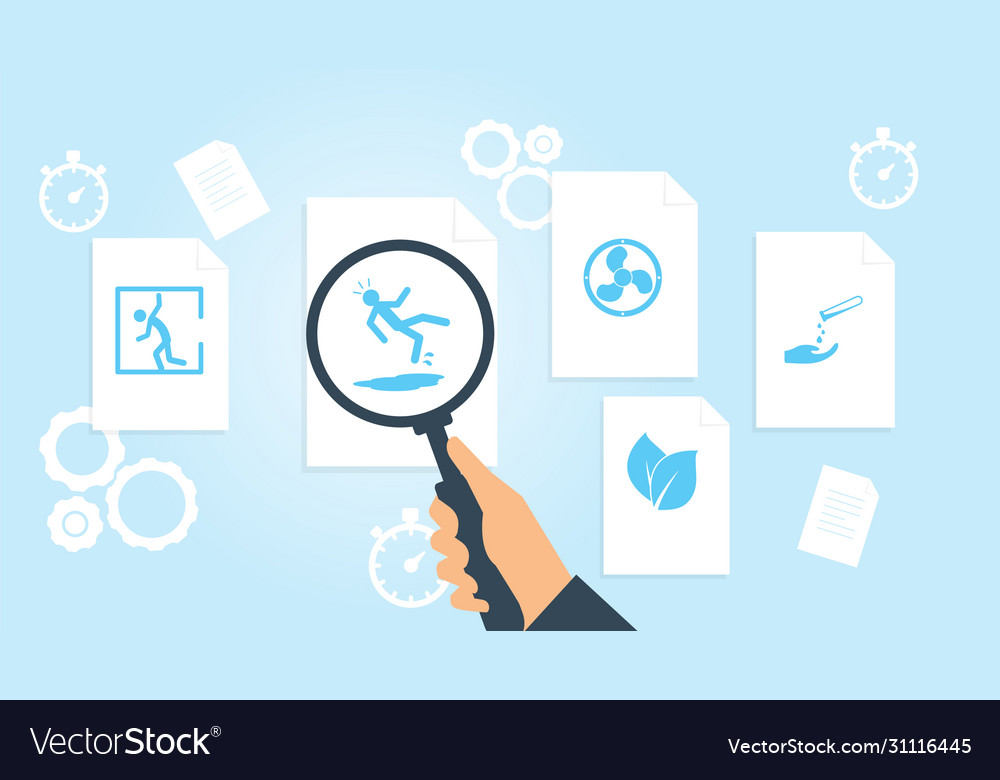 Dokument mit Suchsymbolen Datei und Vergrößerung vector image Dokument mit Suchsymbolen Datei und Vergrößerung