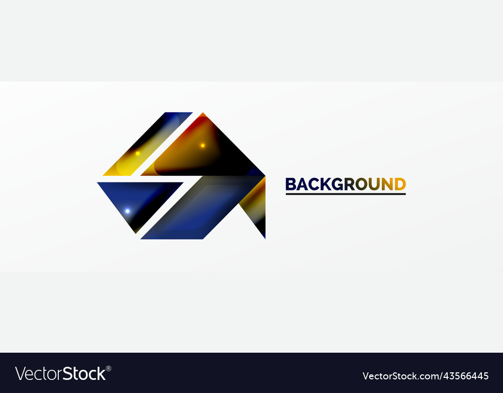 Dynamic 3d geometric abstract background
