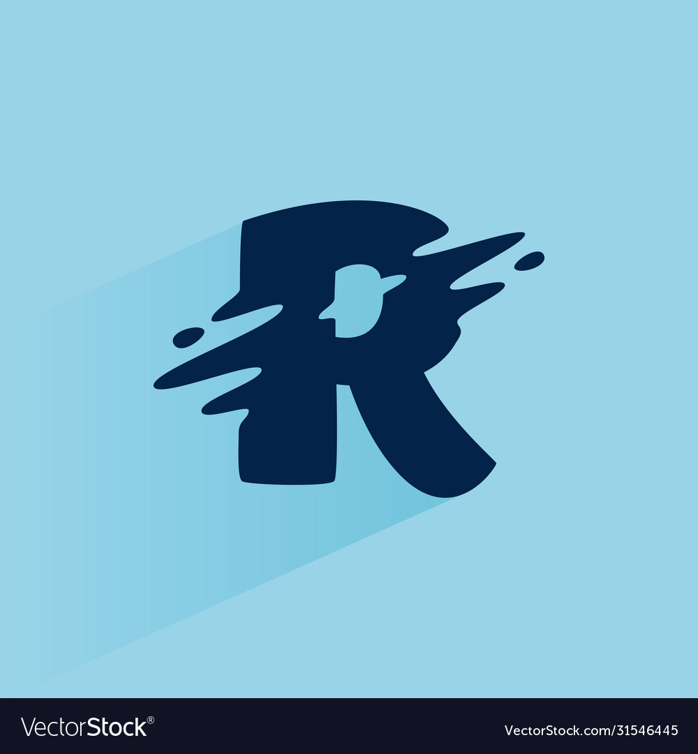 Fast R Speed Logo - Initial R