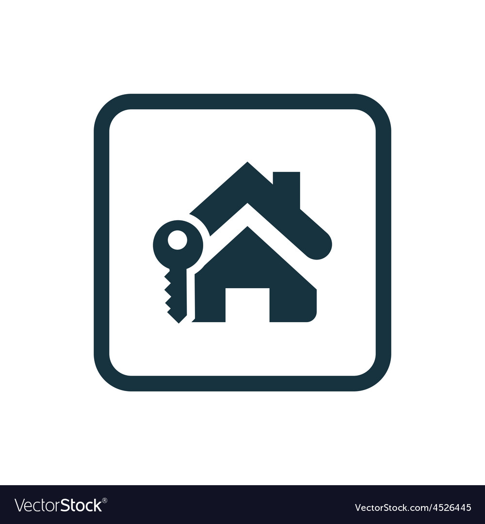 Home Key Icon - Rounded Square