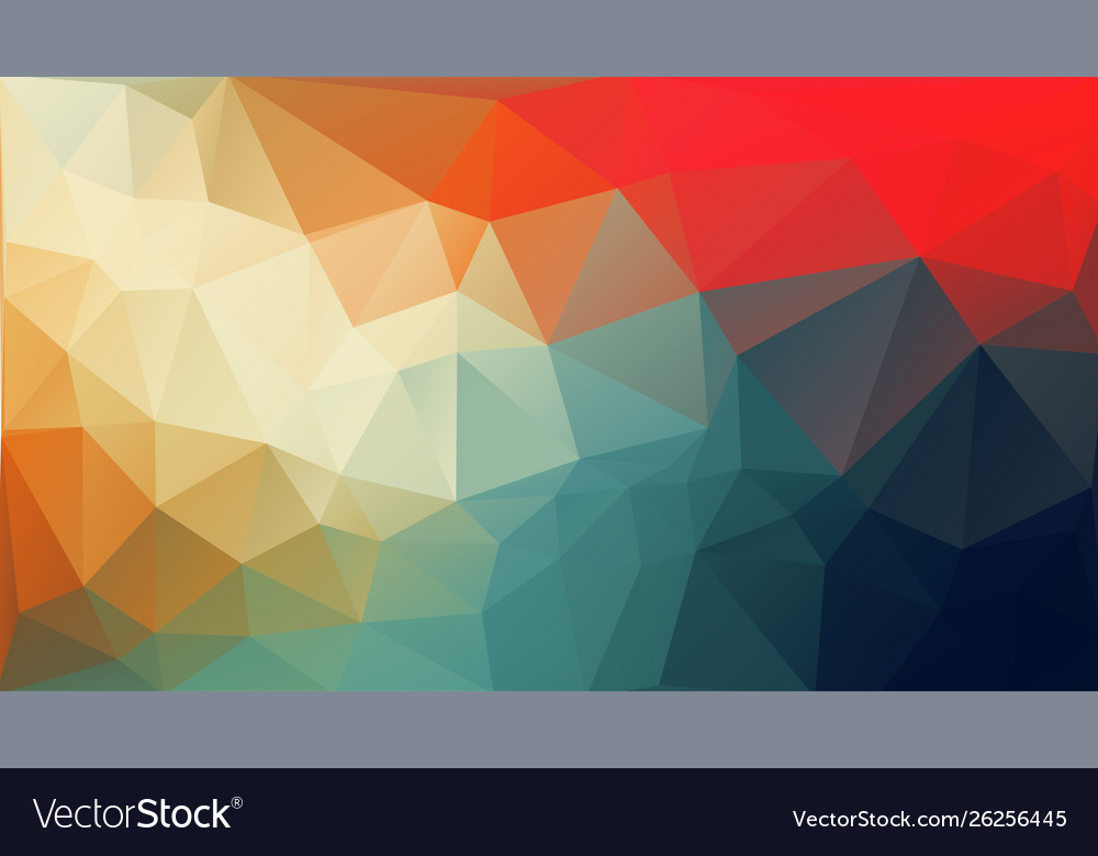 Low poly triangular horizontal for web design vector image Low poly triangular horizontal for web design