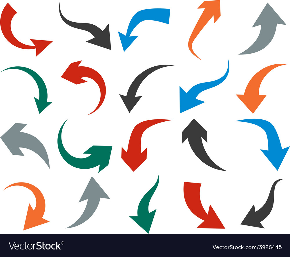 Set of Arrow Icons - Various Styles