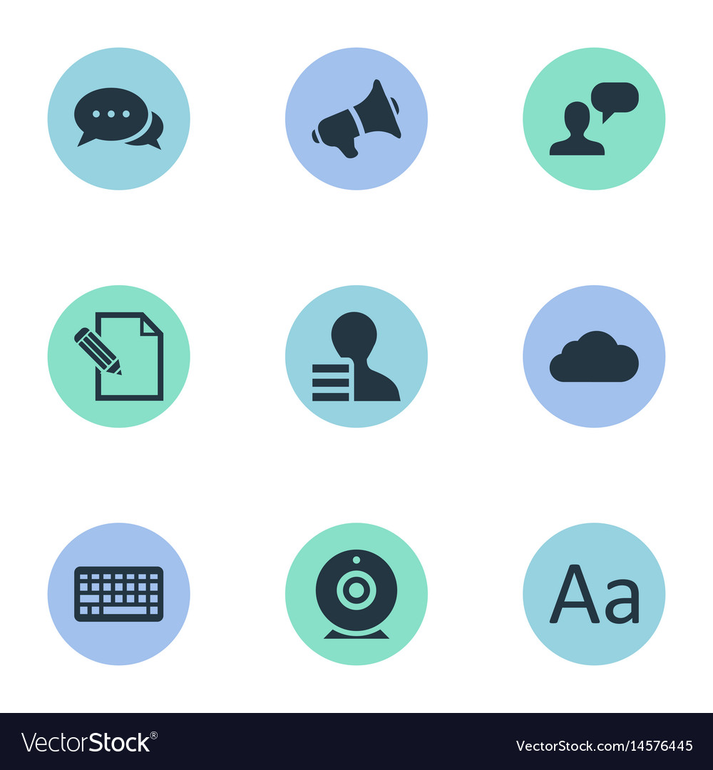 Set of simple user icons