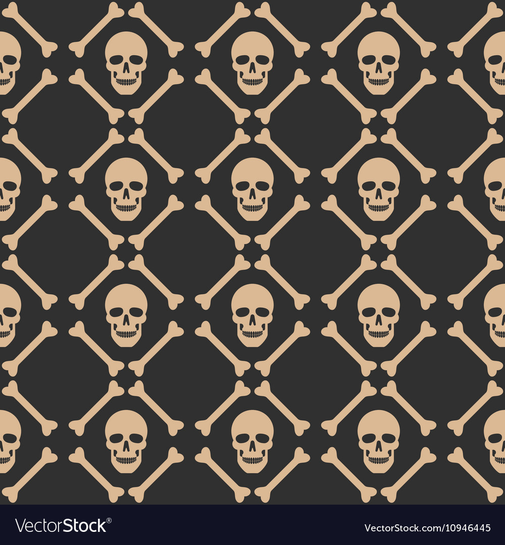 Skull Seamless Dark Pattern