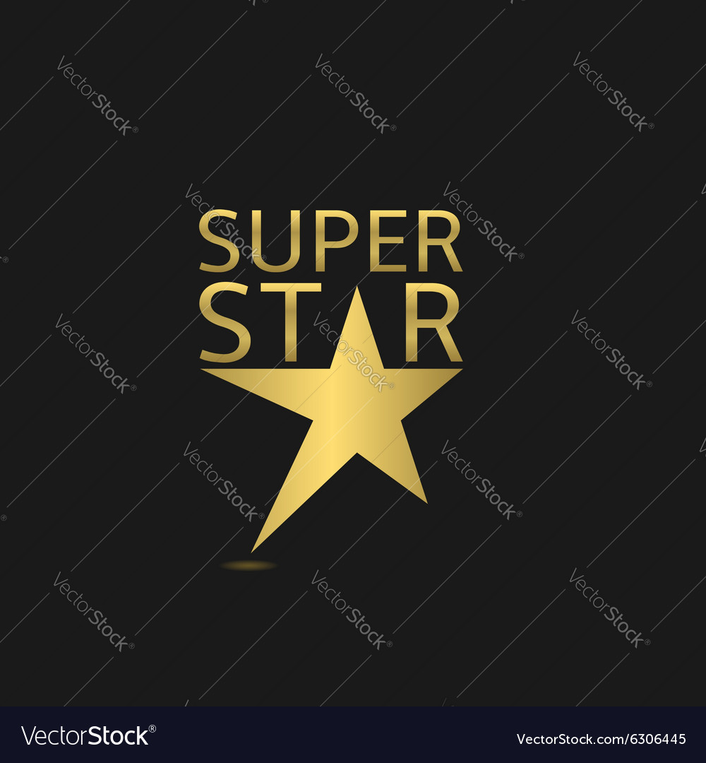 Super star logo Royalty Free Vector Image - VectorStock