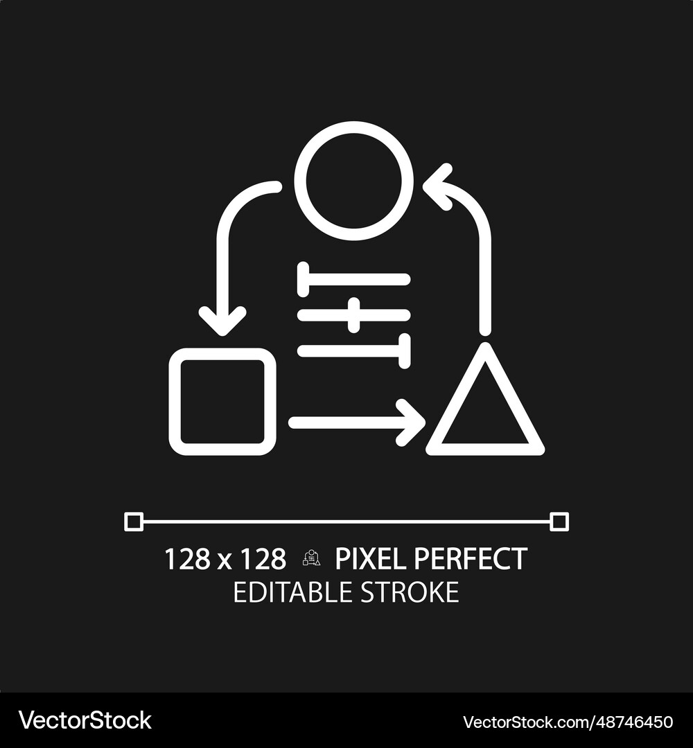 2d customizable thin linear white adaptability Vector Image