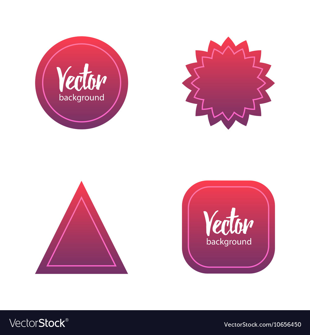 Colorful abstract gradient background set