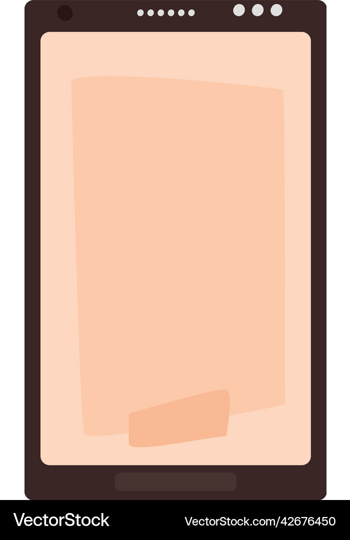 Flat smartphone design Royalty Free Vector Image