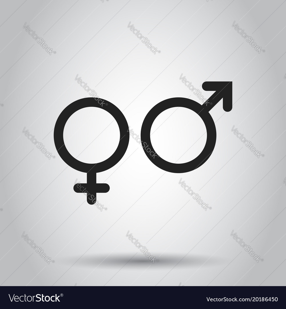 Gender sign icon on isolated background business Vector Image