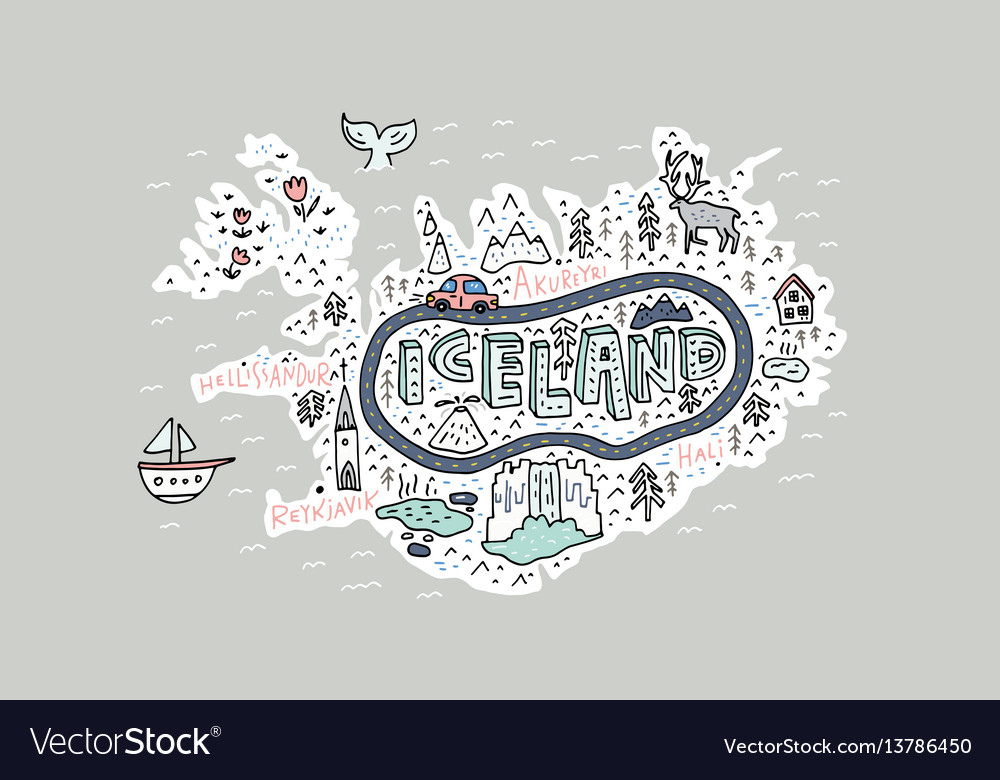 Iceland map