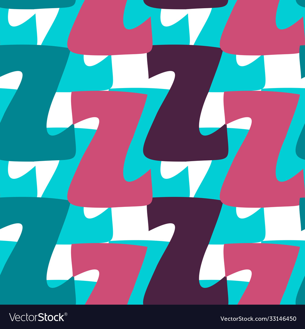 Seamless colorful pattern upper case vector image Seamless colorful pattern upper case