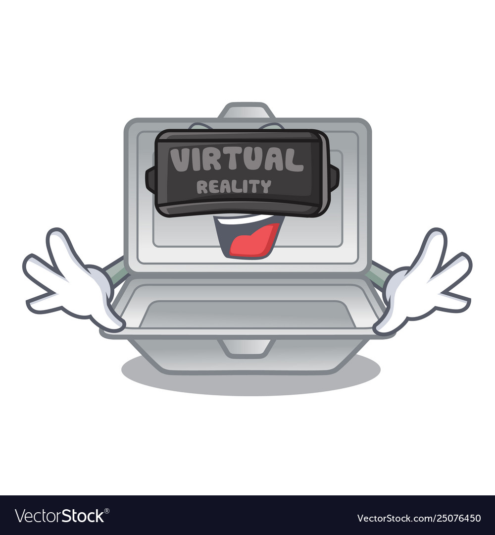 Virtual reality open styrofoam in character