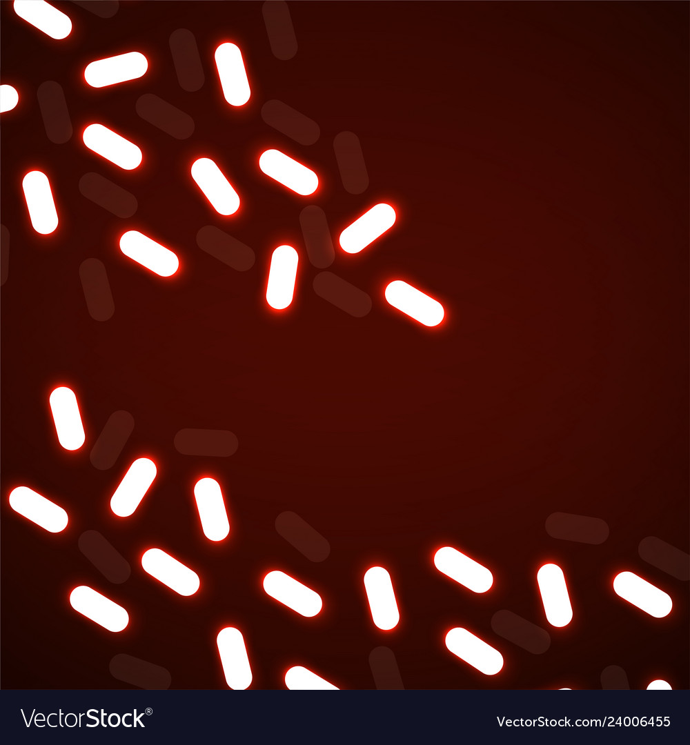 Abstract background of luminous particles in shape