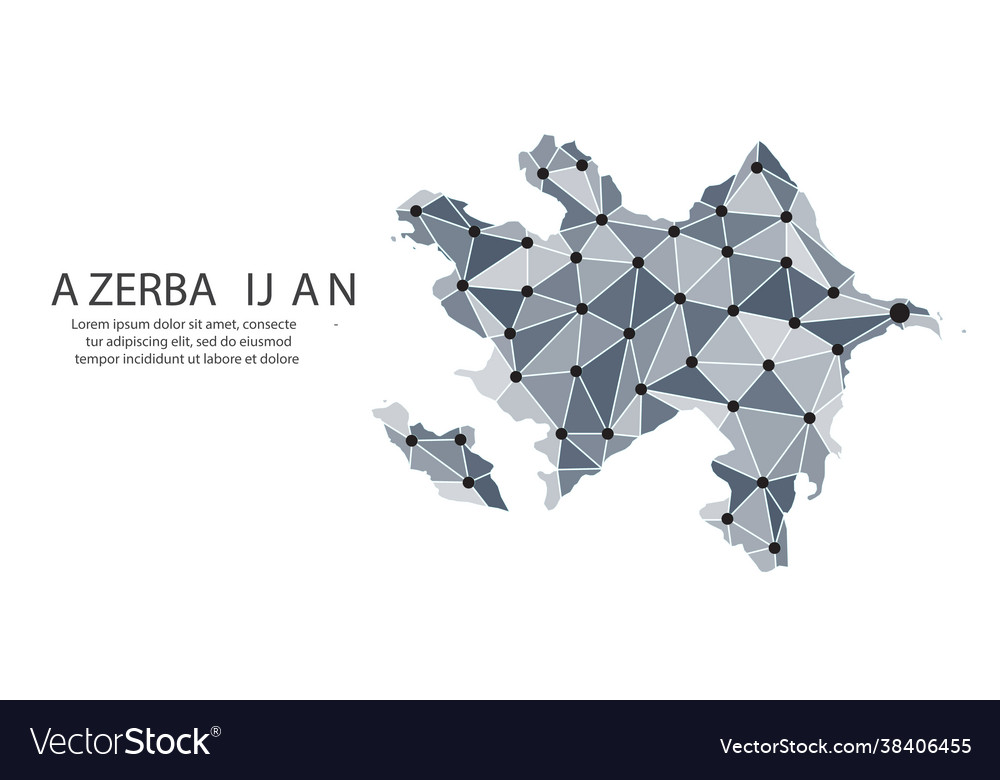 Azerbaijan communication network map image