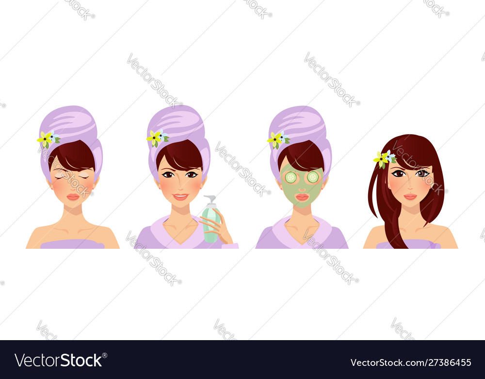 Cucumber Face Mask Application Steps