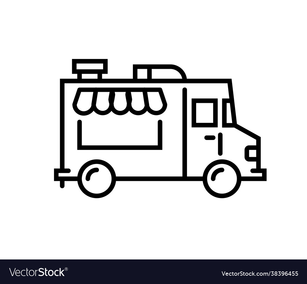 Lkw-Linie Symbol