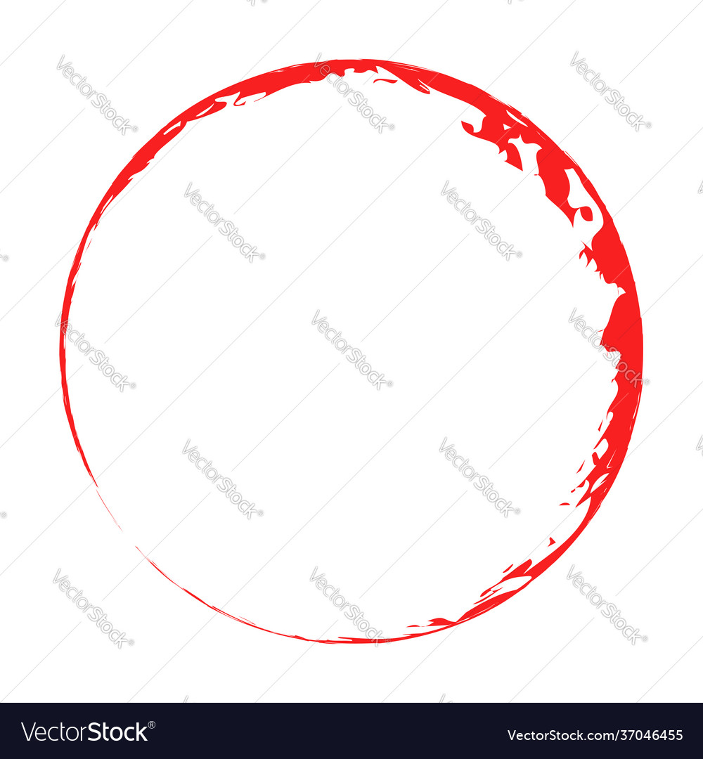 Grungy circle blob blotch