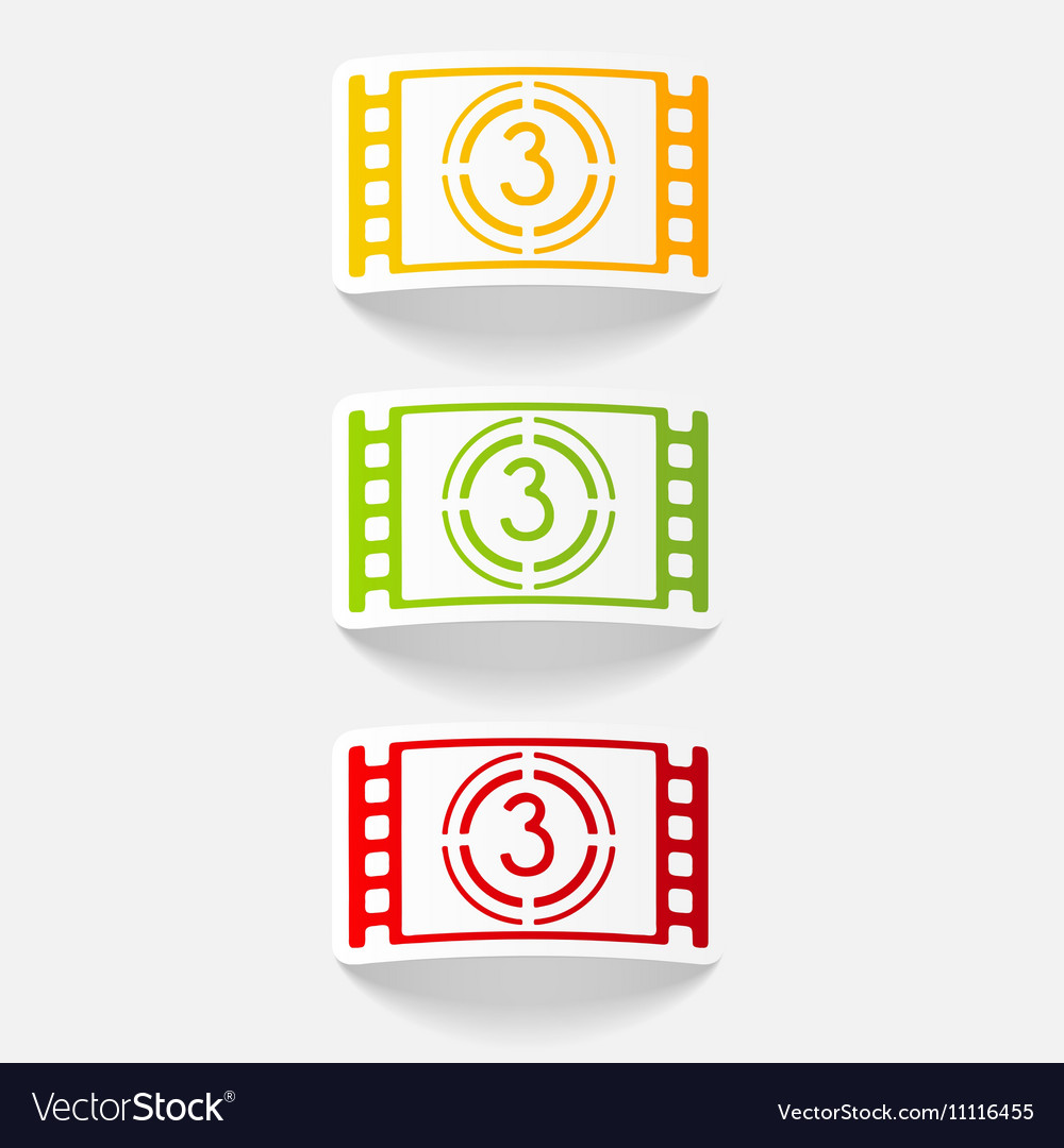 Realistic design element countdown