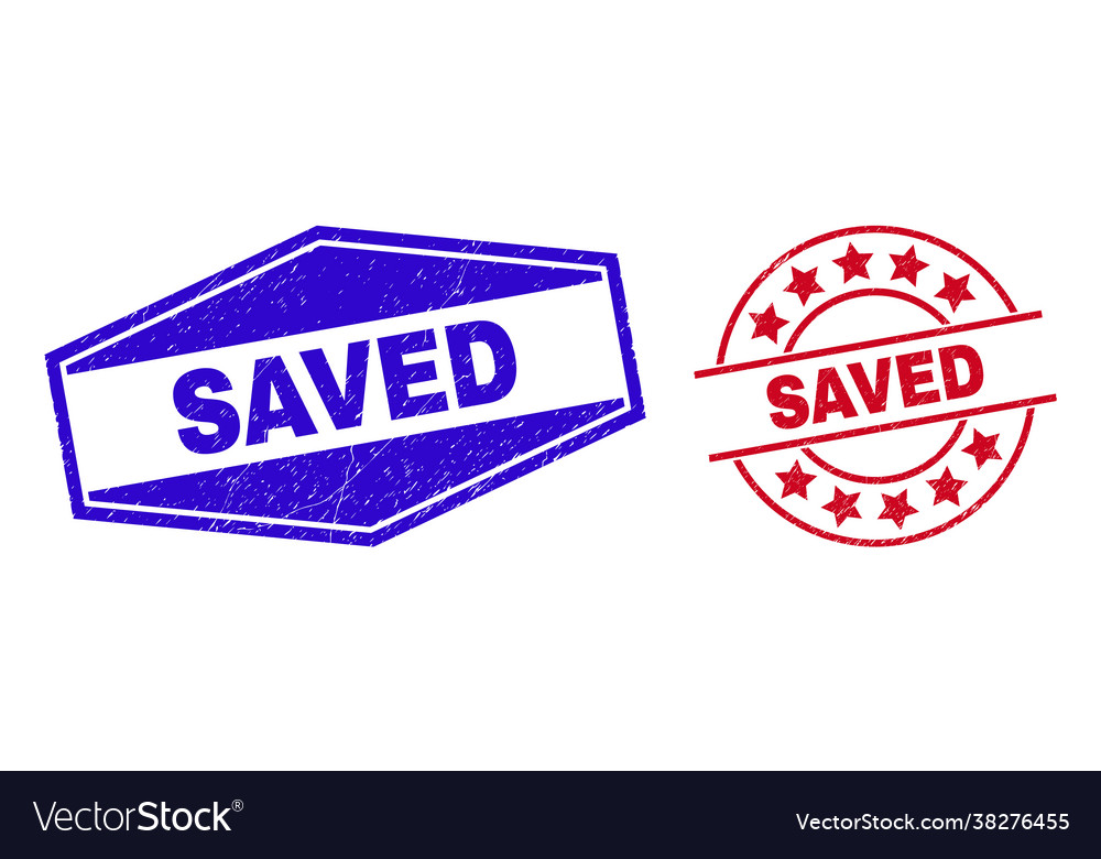 Saved textured watermarks in round and hexagonal