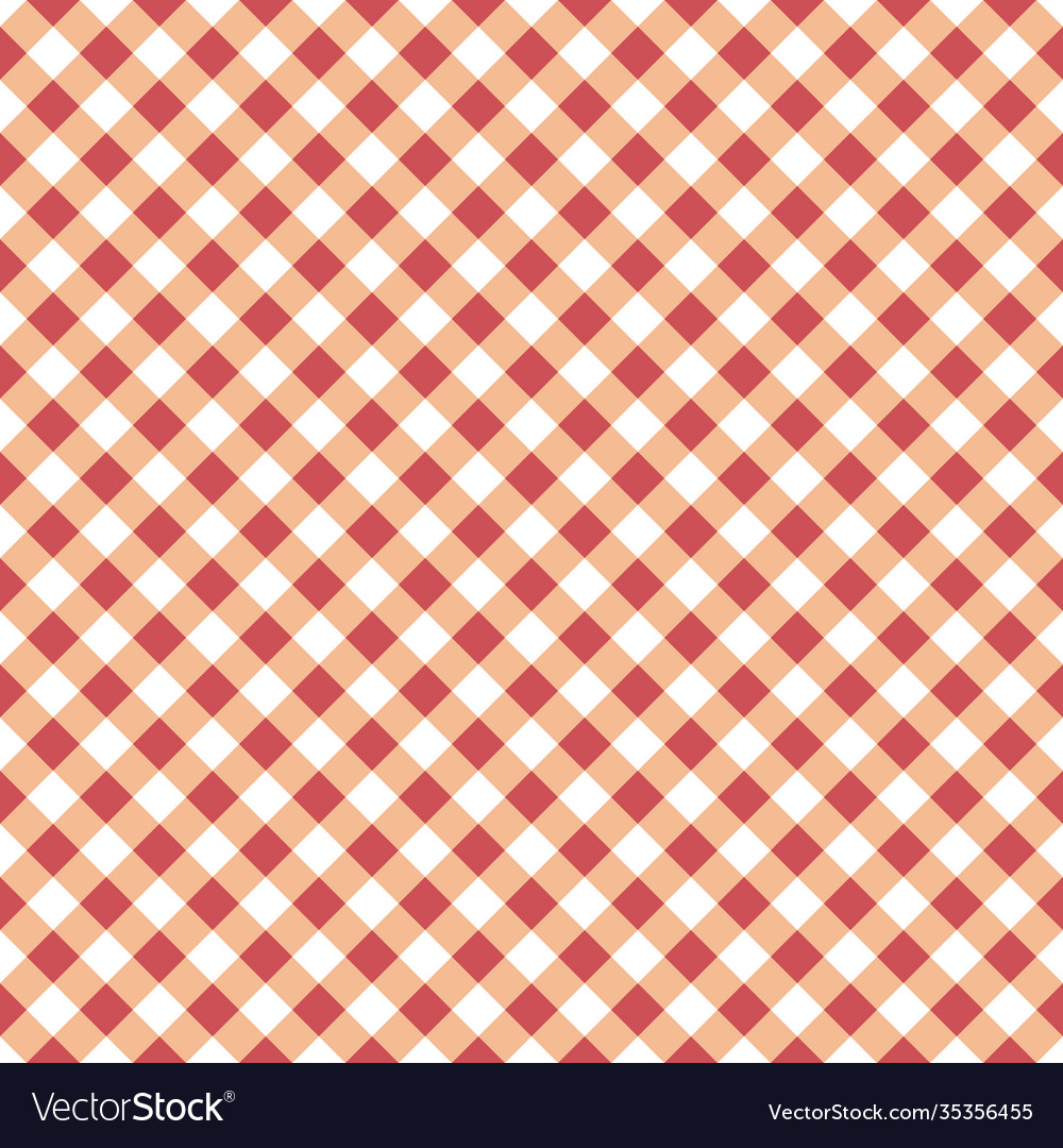 Seamless table cloth texture with diagonal lines vector image Seamless table cloth texture with diagonal lines
