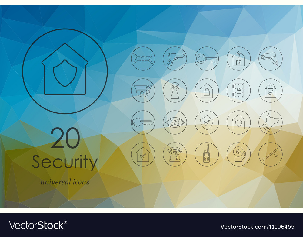 Set of security icons