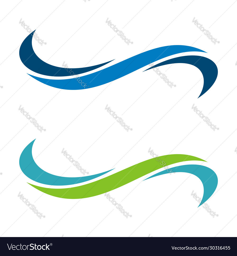 Swoosh logo Royalty Free Vector Image - VectorStock