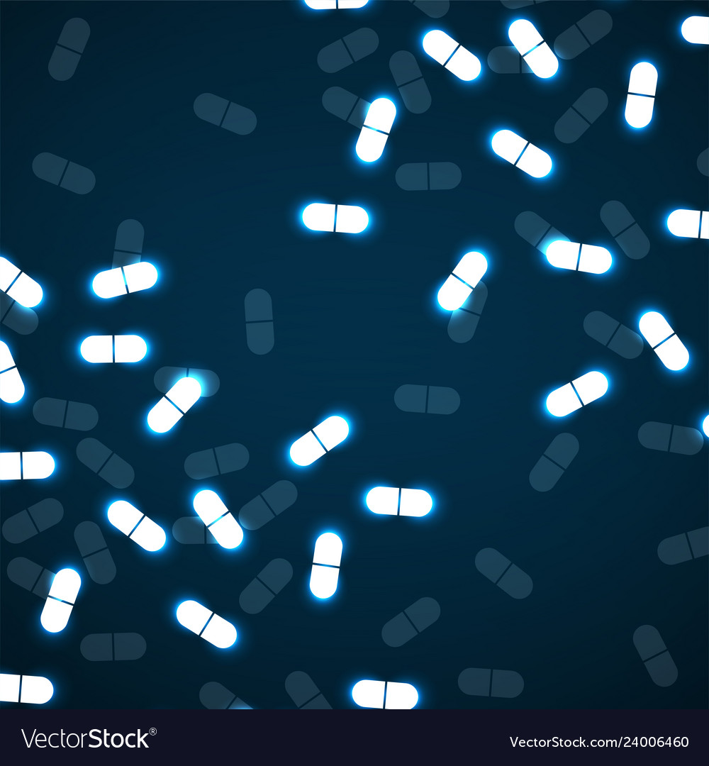 Abstract background of luminous particles in shape