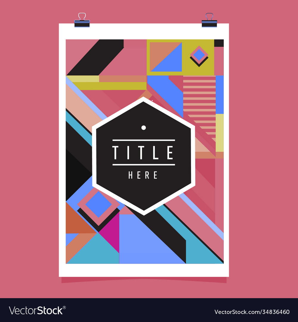 Abstract colorful geometric pattern background