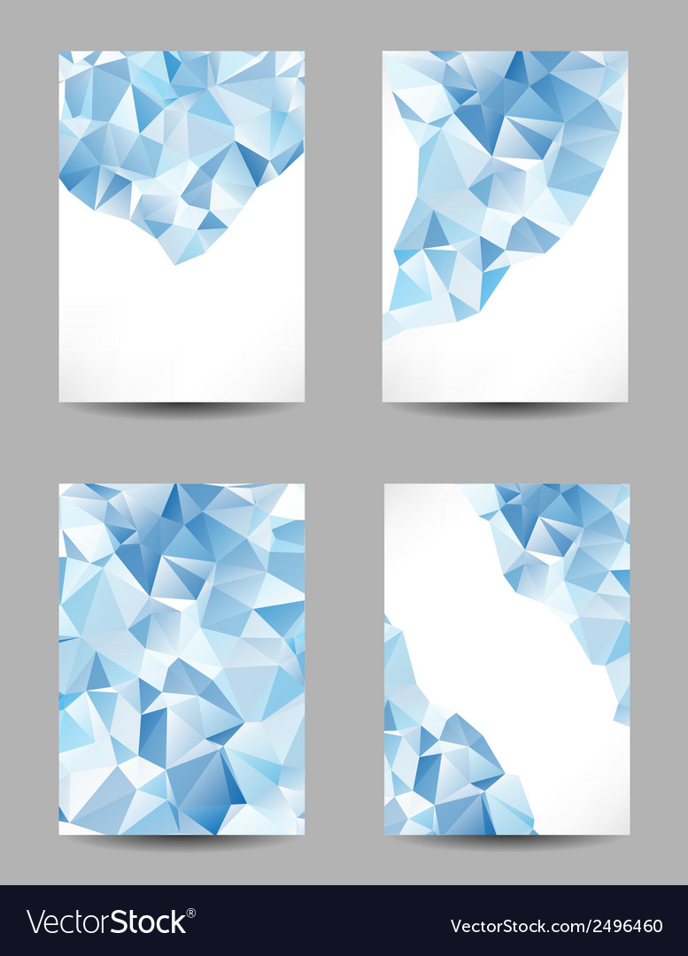 Backgrounds with abstract triangles