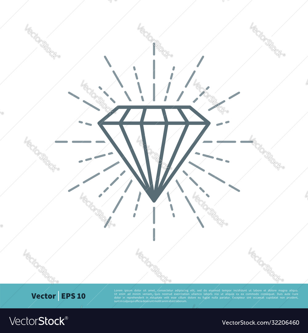 Diamantstein-Symbol-Logo-Vorlage Design eps 10