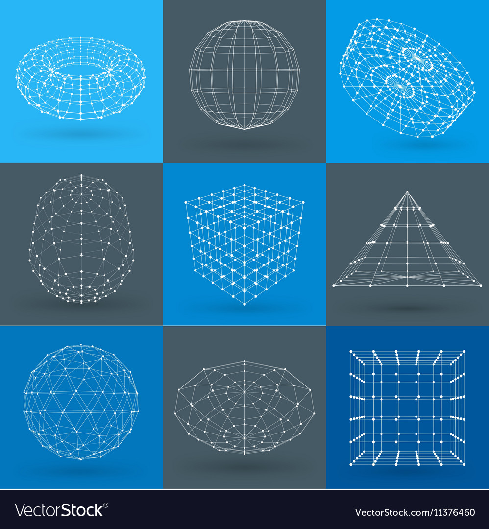 Polygonal Wireframe Elements
