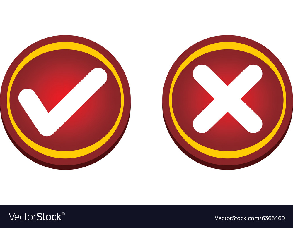 Red glossy button