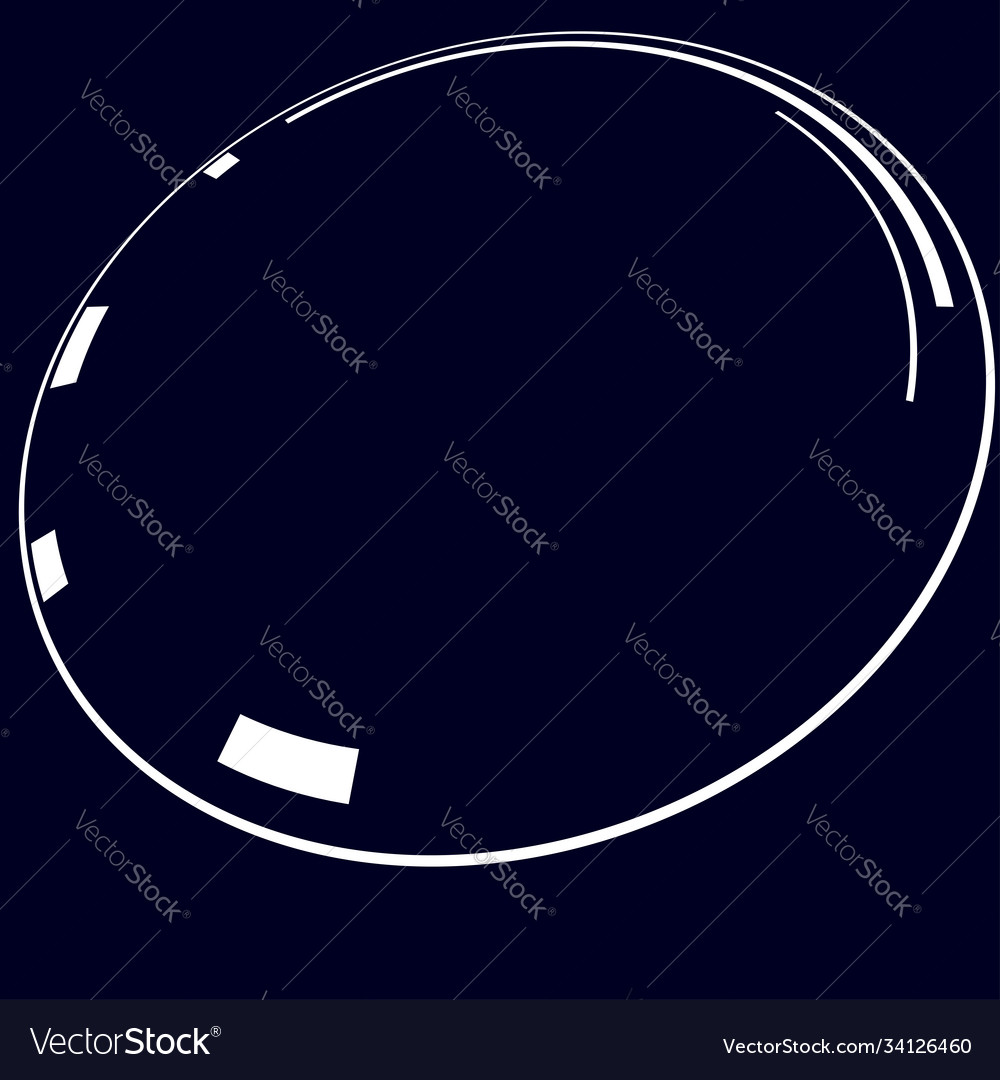 Sci-fi concentric geometric ring circle ui gui vector image Sci-fi concentric geometric ring circle ui gui