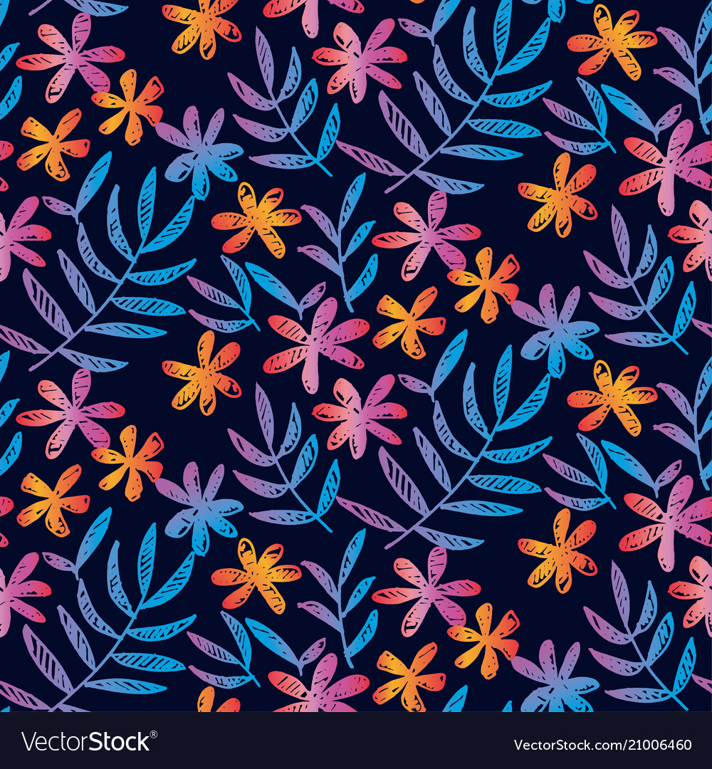 Tropical Floral Sketch