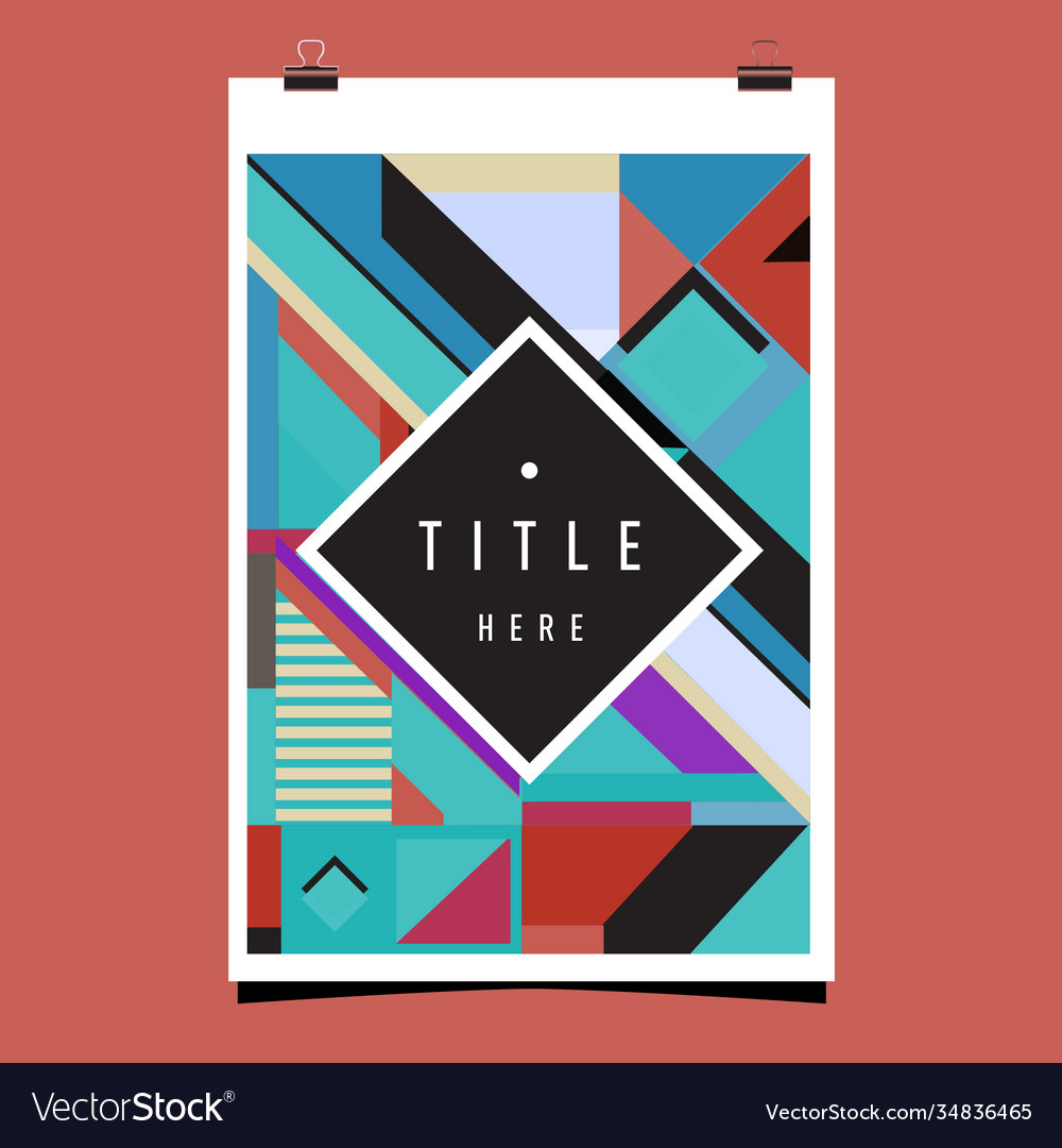 Abstract colorful geometric pattern background