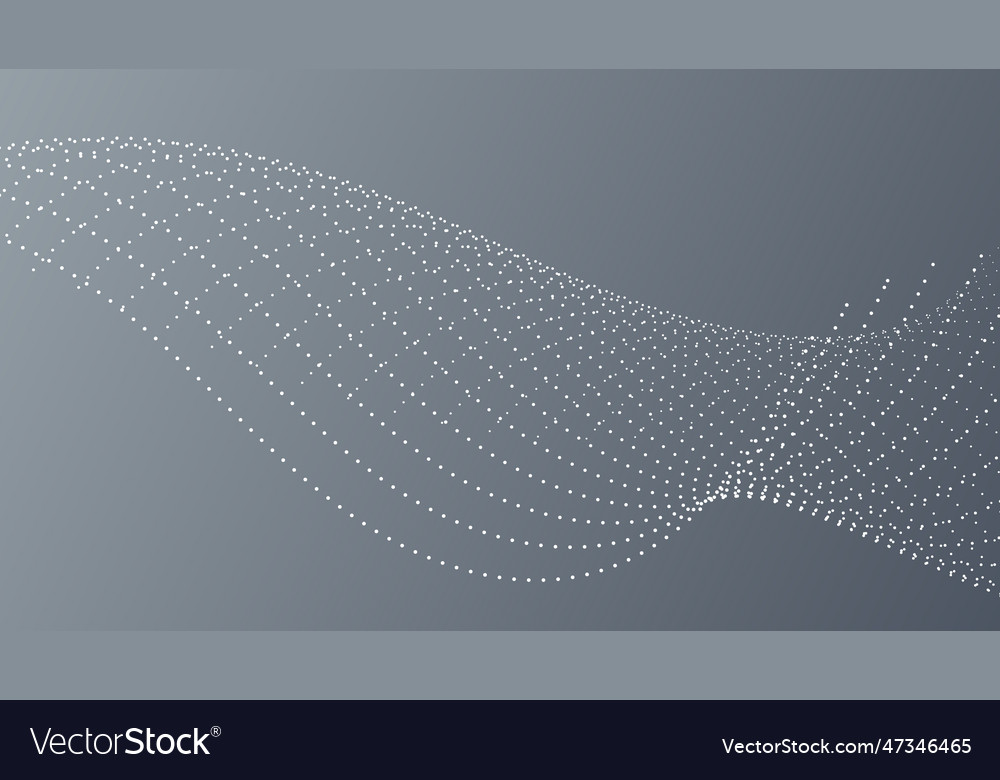 Abstract wave lines curve motion on gray Vector Image Abstract wave lines curve motion on gray