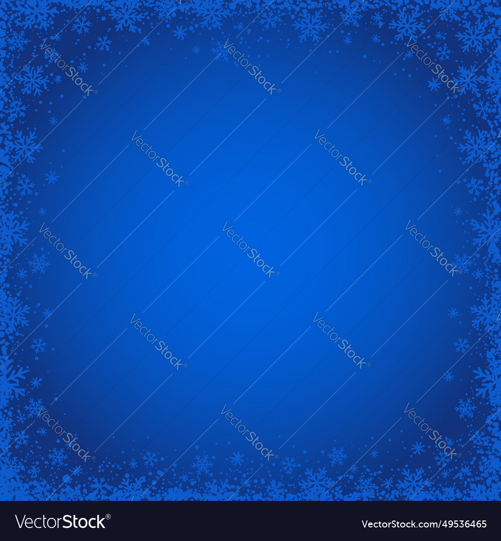 Blaue Weihnachten Hintergrund mit quadratischem Rahmen