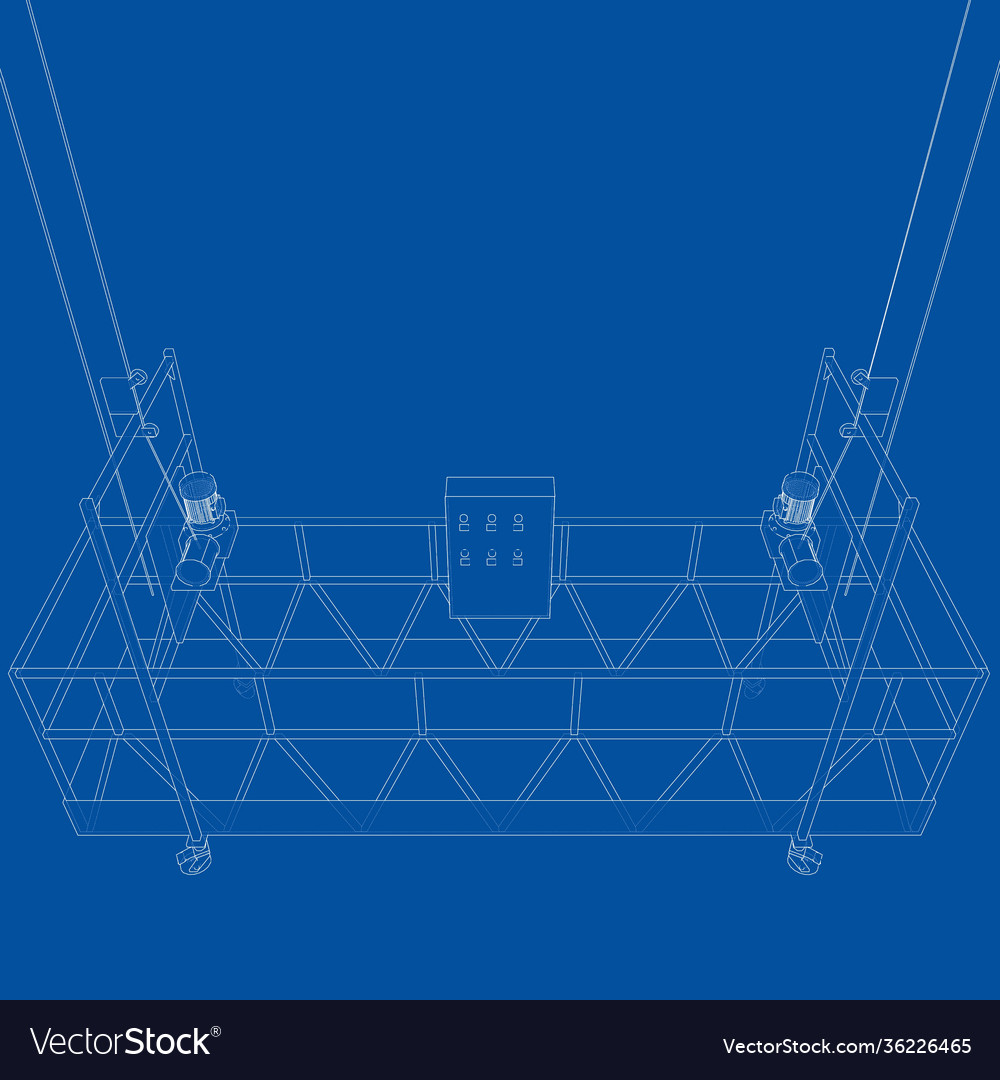 Empty Construction Elevator Royalty Free Vector Image Empty Construction Elevator Royalty Free Vector Image
