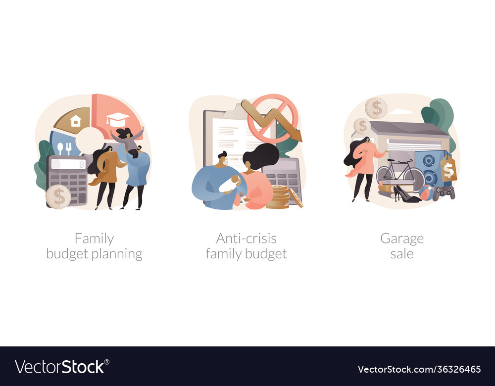 Family budget planning abstract concept