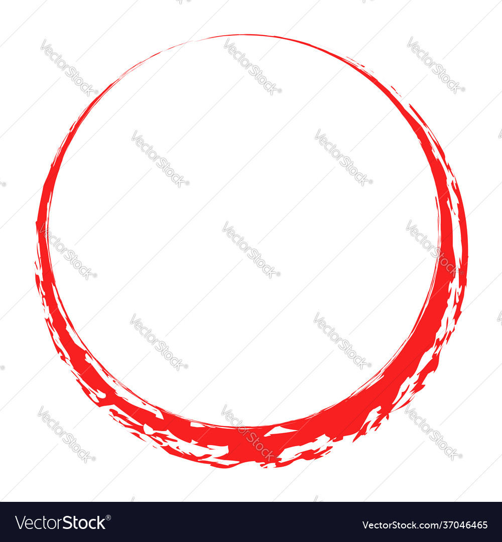 Grungy circle blob blotch vector image Grungy circle blob blotch