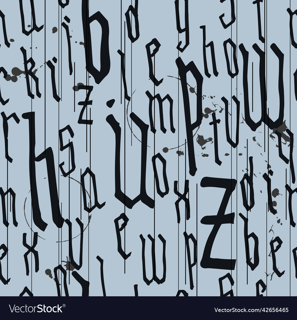 Muster nahtlose gotische Stil Alphabet Kalligraphie vector image Muster nahtlose gotische Stil Alphabet Kalligraphie