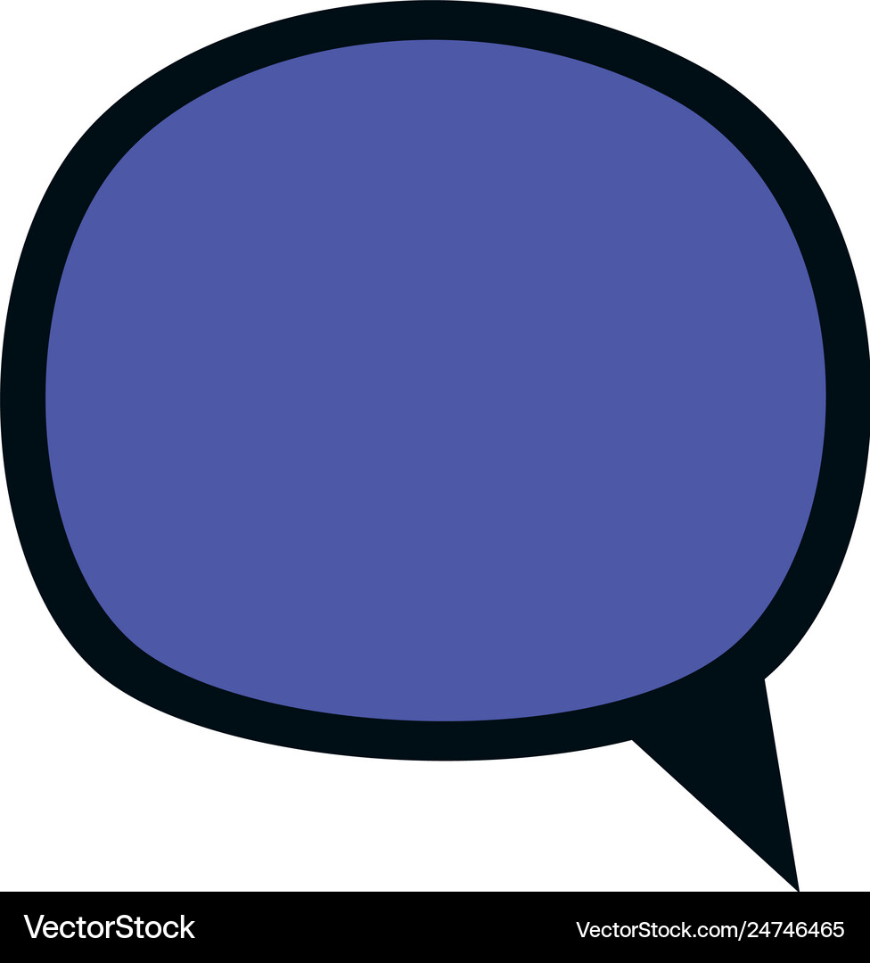 Speech bubble isolated icon Royalty Free Vector Image