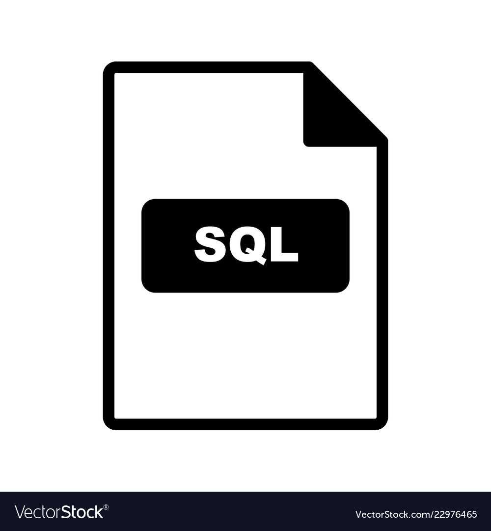 Sql icon Royalty Free Vector Image - VectorStock