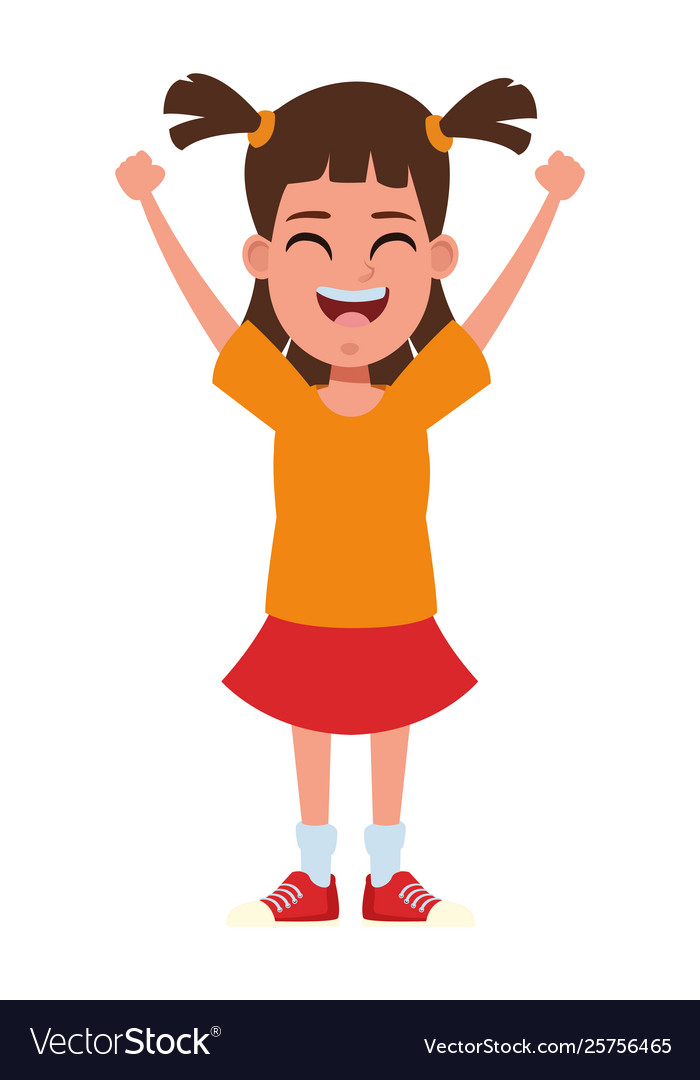Young kid avatar carton character Royalty Free Vector Image