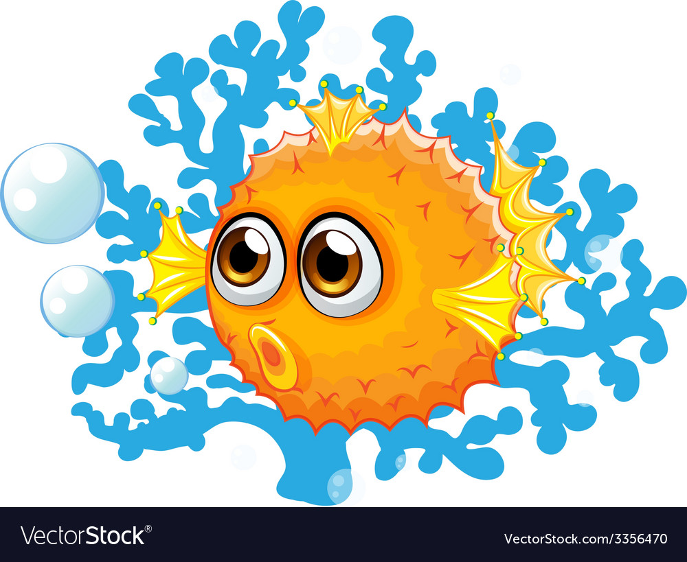 Download A puffer fish Royalty Free Vector Image - VectorStock