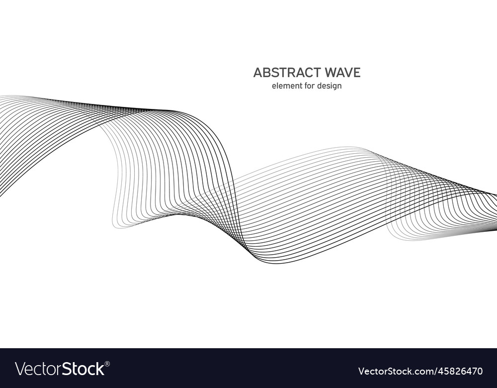 Abstract wave element for design digital Vector Image Abstract wave element for design digital