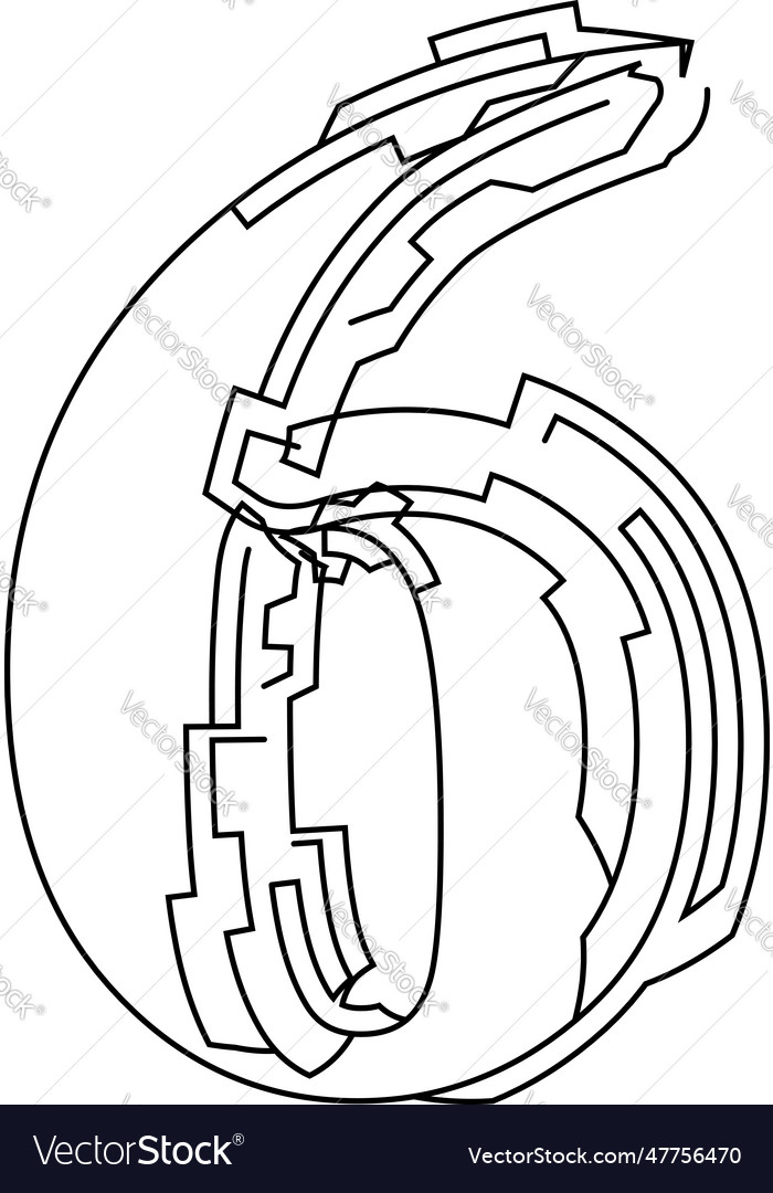 Architectural project font technical draw style vector image Architectural project font technical draw style
