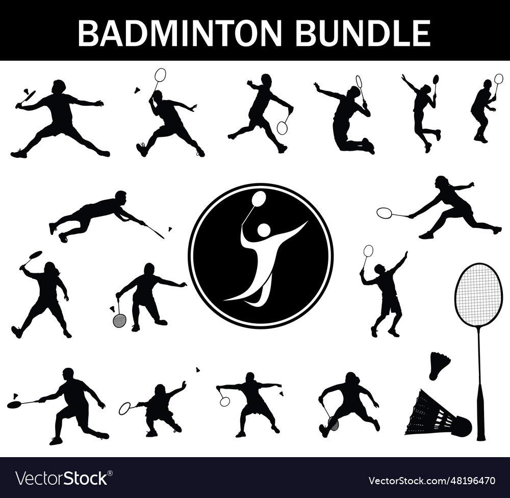 Badminton silhouette