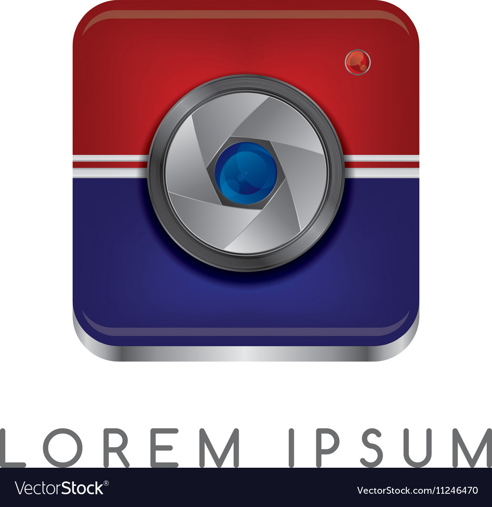 Camera photography button logotype